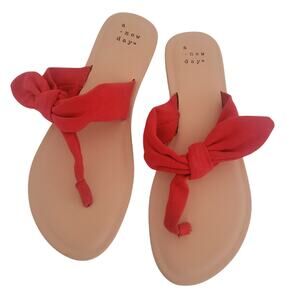 6 A New Day red bow sandals